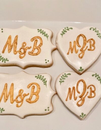 Wedding cookie favors cookies -The Artful Baker