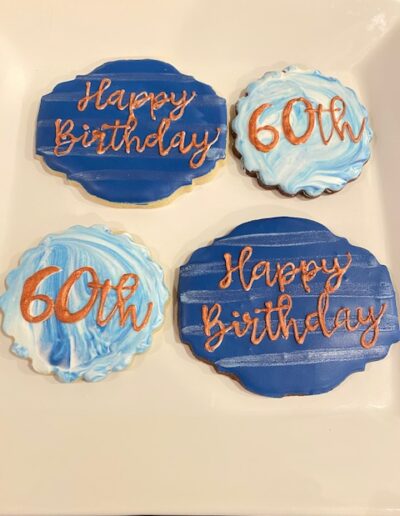 Happy Birthday decorated cookies - The Artful Baker