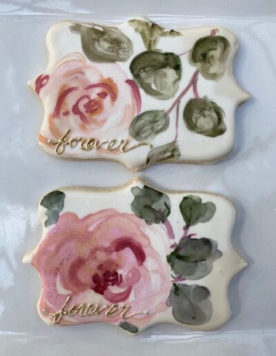 Watercolored "forever" cookies - The Artful Baker