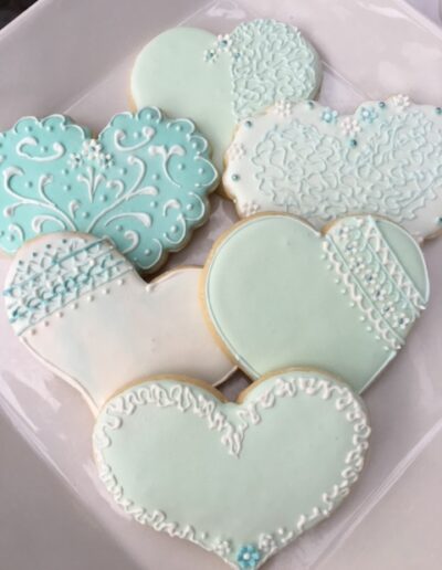 Wedding decorated cookies- The Artful Baker